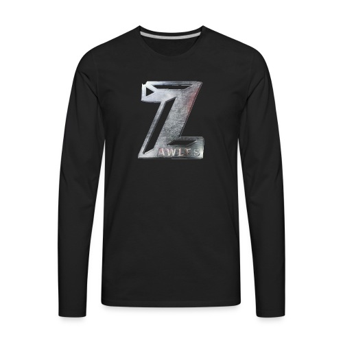 Zawles - metal logo - Men's Premium Long Sleeve T-Shirt