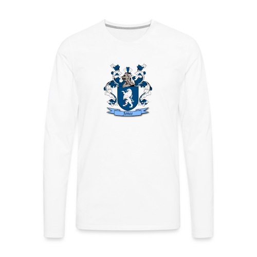 Jones Family Crest - Men's Premium Long Sleeve T-Shirt