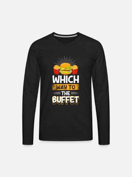 Menu Meal Big Eaters - Men's Premium Long Sleeve T-Shirt - black