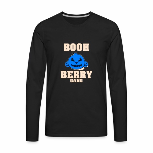 Boo Berry Gang Blueberry Halloween Shirt Gift Idea - Men's Premium Long Sleeve T-Shirt