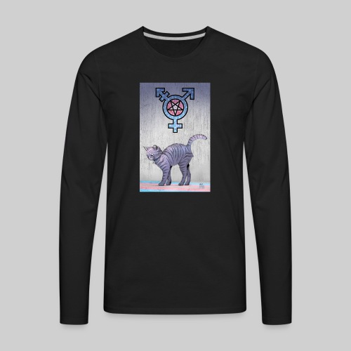 Trans Satanic Cat - Men's Premium Long Sleeve T-Shirt