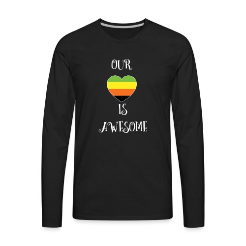 Aromantic Love Is Awesome - Men's Premium Long Sleeve T-Shirt