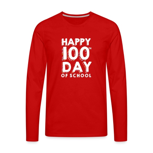 Happy 100th Day of School Sprinkles Teacher Tshirt - Men's Premium Long Sleeve T-Shirt
