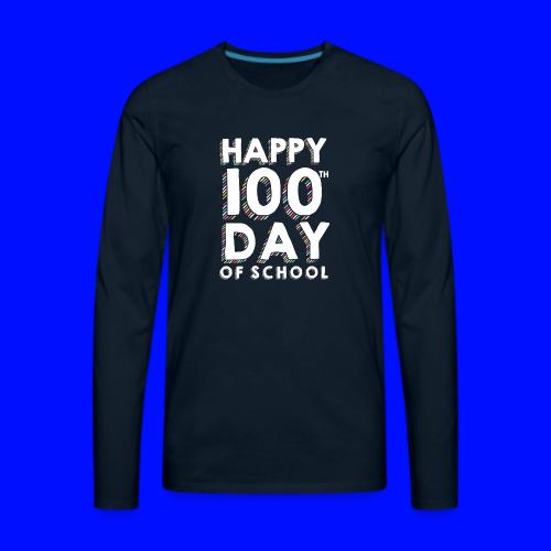 Happy 100th Day of School Sprinkles Teacher Tshirt - Men's Premium Long Sleeve T-Shirt
