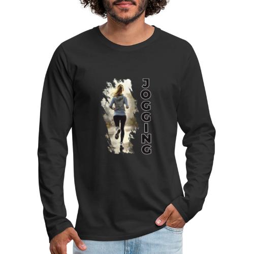 Jogging: Run into Motion - Men's Premium Long Sleeve T-Shirt
