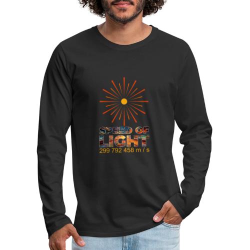 Speed of light - Men's Premium Long Sleeve T-Shirt