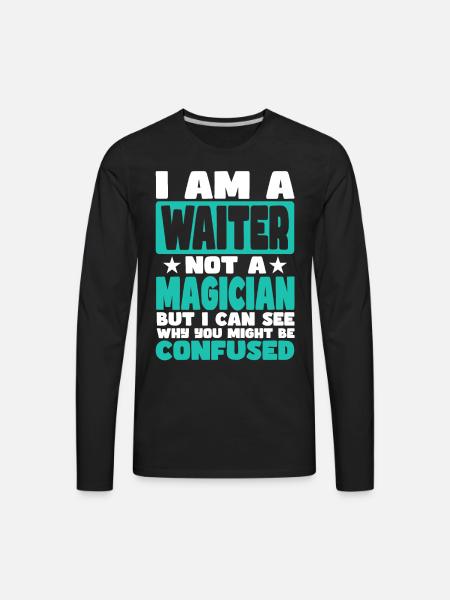 Waiter - Men's Premium Long Sleeve T-Shirt - black