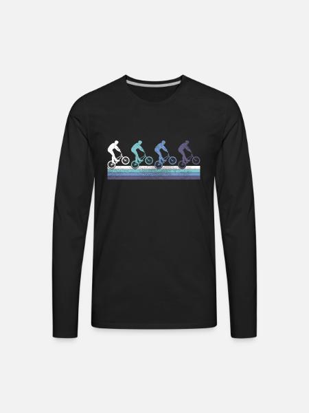 BMX Action - Men's Premium Long Sleeve T-Shirt - black
