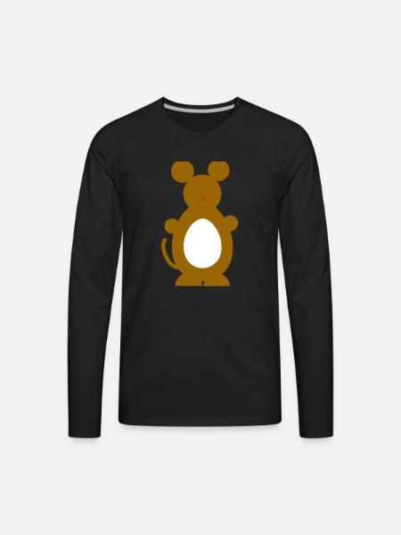 br mouse - Men's Premium Long Sleeve T-Shirt - black