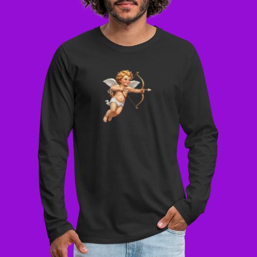 Cupid with twohearts set - Men's Premium Long Sleeve T-Shirt