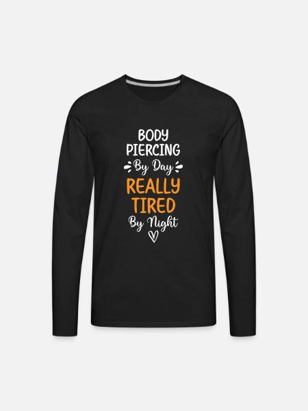Piercing Job Studio - Men's Premium Long Sleeve T-Shirt - black