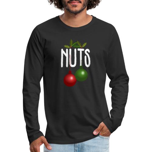Chest Nuts Matching Chestnuts Funny Christmas - Men's Premium Long Sleeve T-Shirt
