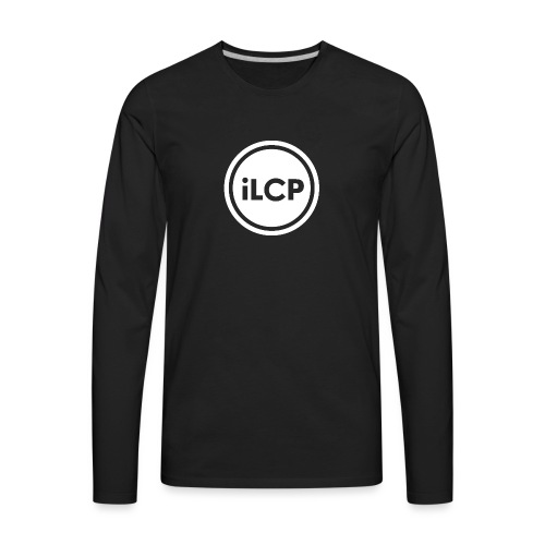 iLCP logo circle white KO - Men's Premium Long Sleeve T-Shirt