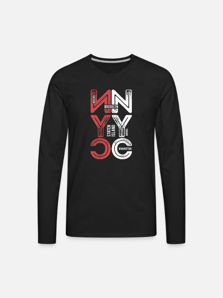 Basic T shirt - Men's Premium Long Sleeve T-Shirt - black