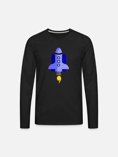 Rocket 1 - Men's Premium Long Sleeve T-Shirt - black