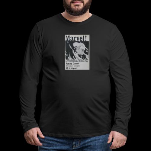 ABC TV Johnny Quest Newspaper Ad - Men's Premium Long Sleeve T-Shirt