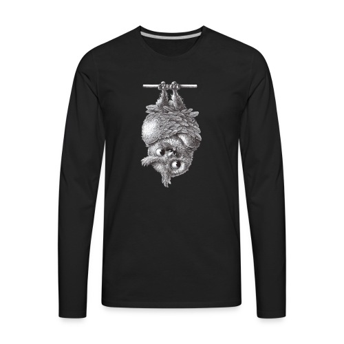 Vampire - Dracula Owl - Men's Premium Long Sleeve T-Shirt