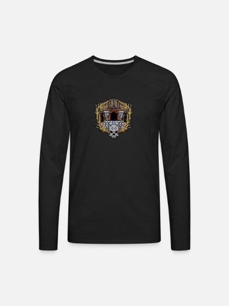 Dungeons Skeleton Magic Dungeon - Men's Premium Long Sleeve T-Shirt - black