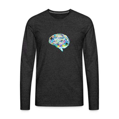 brain fact - Men's Premium Long Sleeve T-Shirt