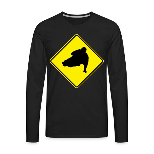 australien road sign parkour vault - Men's Premium Long Sleeve T-Shirt