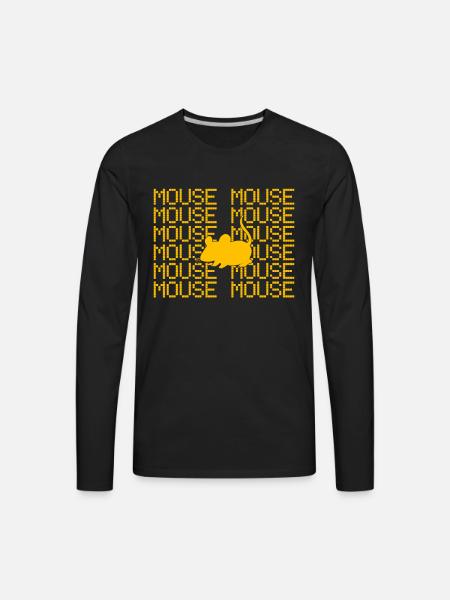 mouse - Men's Premium Long Sleeve T-Shirt - black