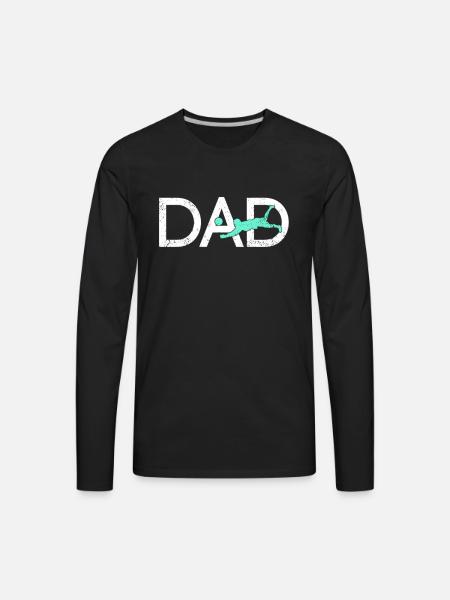 Volleyball Papa - Men's Premium Long Sleeve T-Shirt - black