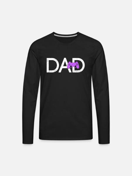Gaming Papa - Men's Premium Long Sleeve T-Shirt - black