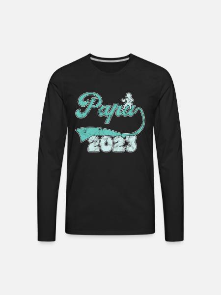papa 2023 - Men's Premium Long Sleeve T-Shirt - black