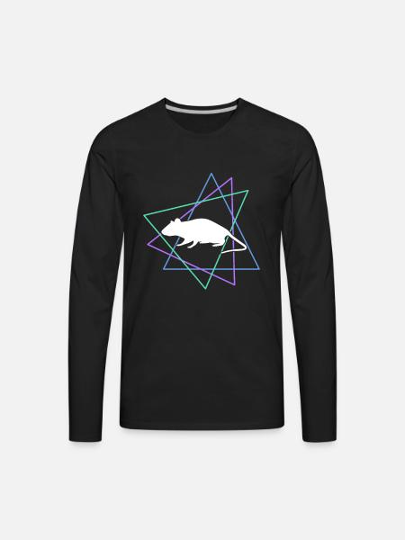 mouse - Men's Premium Long Sleeve T-Shirt - black