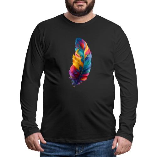 Spectrum Feather Flow - Men's Premium Long Sleeve T-Shirt