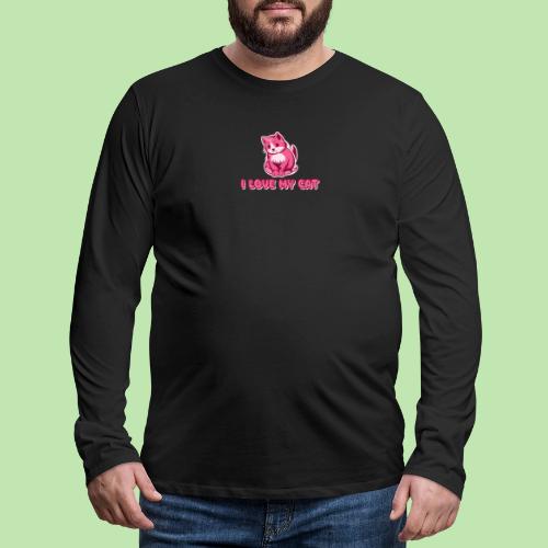 I love my cat - Men's Premium Long Sleeve T-Shirt