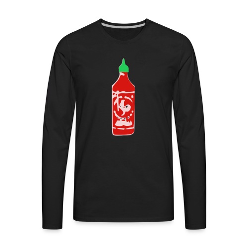 Hot Sauce Bottle - Men's Premium Long Sleeve T-Shirt