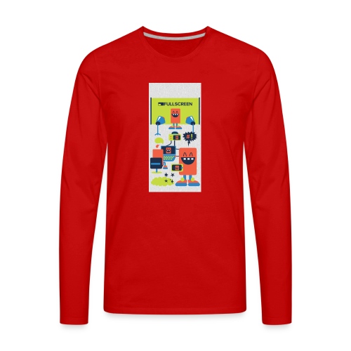 iphone5screenbots - Men's Premium Long Sleeve T-Shirt