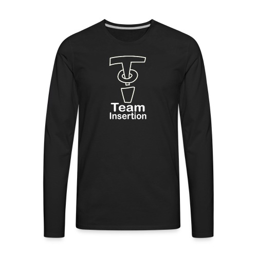 Team Insertion White - Men's Premium Long Sleeve T-Shirt