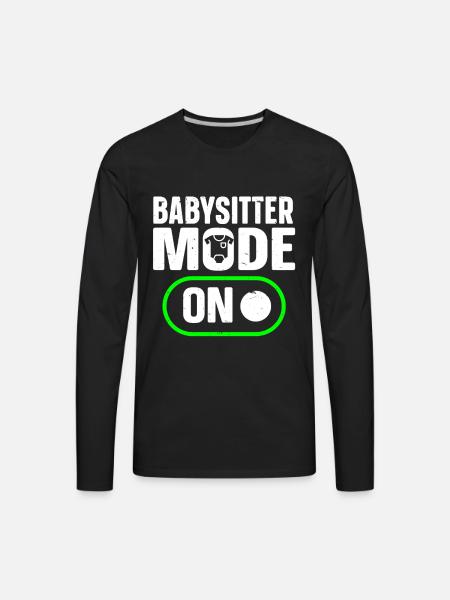 Babysitter Babysitting - Men's Premium Long Sleeve T-Shirt - black