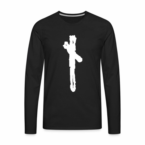 Elder Futhark Rune Naudhiz - Letter N - Men's Premium Long Sleeve T-Shirt