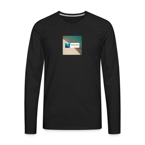 Plastic Kills Logo - Men's Premium Long Sleeve T-Shirt
