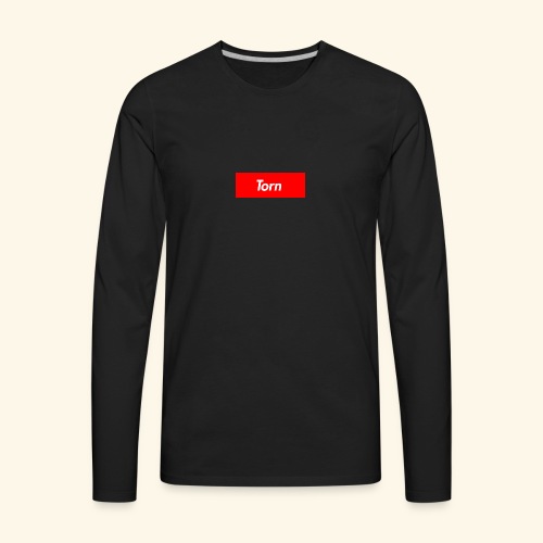 Torn Box Logo - Men's Premium Long Sleeve T-Shirt