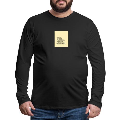 Fab Four of Early Music (invers) - Men's Premium Long Sleeve T-Shirt