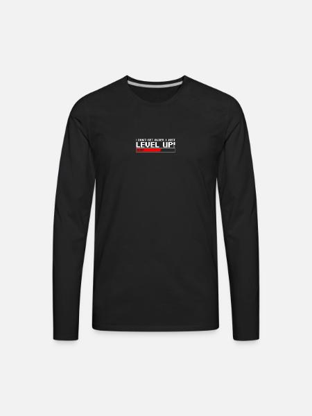 Level up - Men's Premium Long Sleeve T-Shirt - black