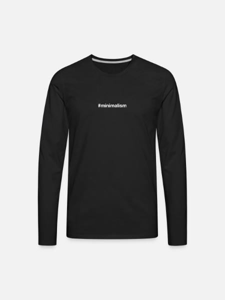 MINIMALISM - Men's Premium Long Sleeve T-Shirt - black