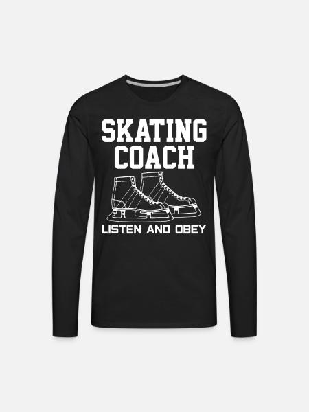 figure skating - Men's Premium Long Sleeve T-Shirt - black