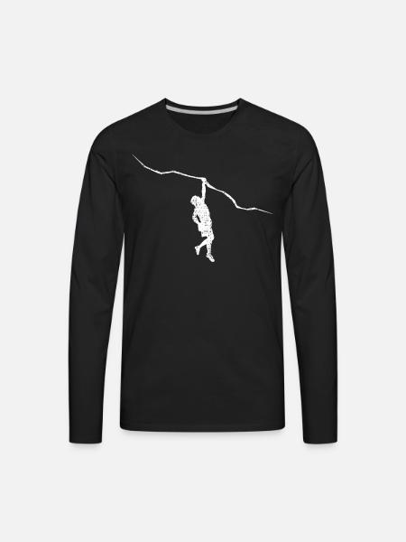 Climbing Climb - Men's Premium Long Sleeve T-Shirt - black