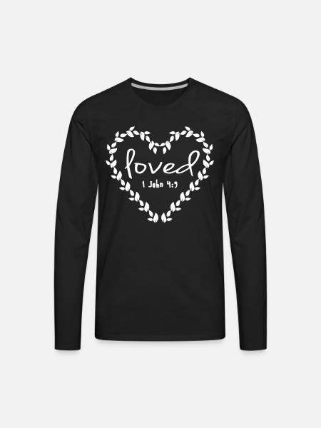 Loved Religious - Men's Premium Long Sleeve T-Shirt - black