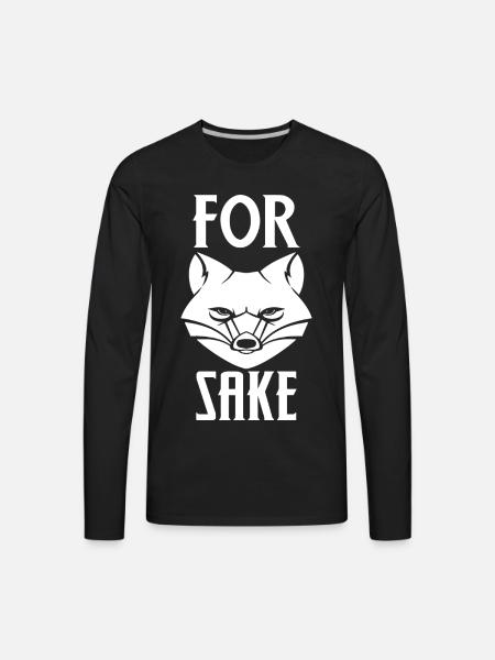 For Fox Sake - Men's Premium Long Sleeve T-Shirt - black