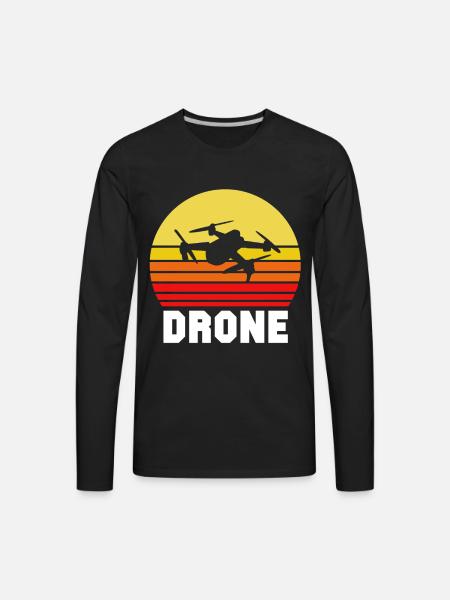 Drone - Men's Premium Long Sleeve T-Shirt - black