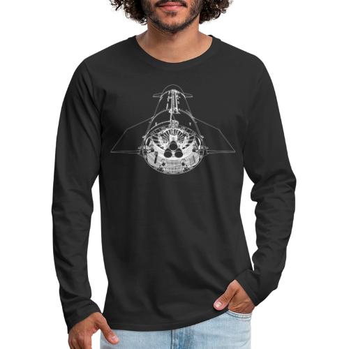 To Mars by NEOPORK White Version - Men's Premium Long Sleeve T-Shirt