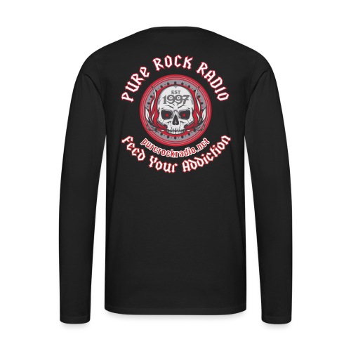 PRR Molenoise Skull (Front) + Circle Logo (Back) - Men's Premium Long Sleeve T-Shirt