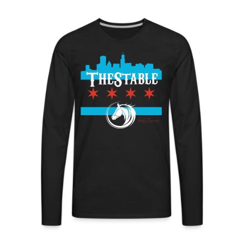 stable-chicago001b_white - Men's Premium Long Sleeve T-Shirt