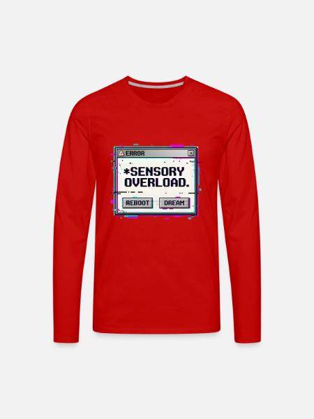 Sensory Overload - Men's Premium Long Sleeve T-Shirt - red